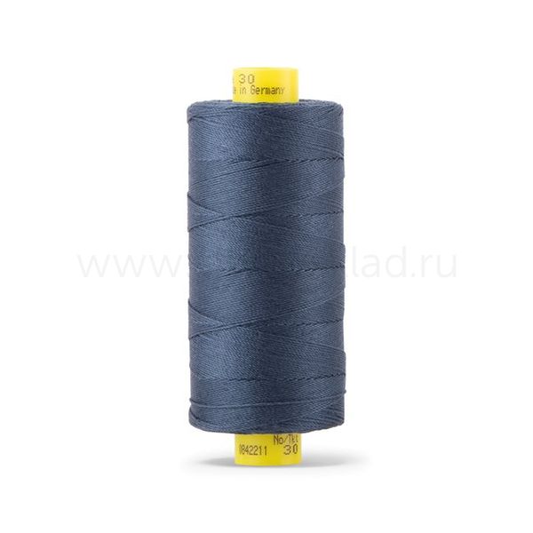 Нить отделочная Gutermann Mara 30/2, 300 м, 702404, 537 т.серо-синий джинс, 1 катушка