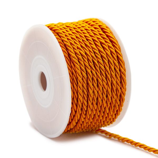 Шнур витой ⌀3.0 мм / 18.29 метров, 7 т.желтый