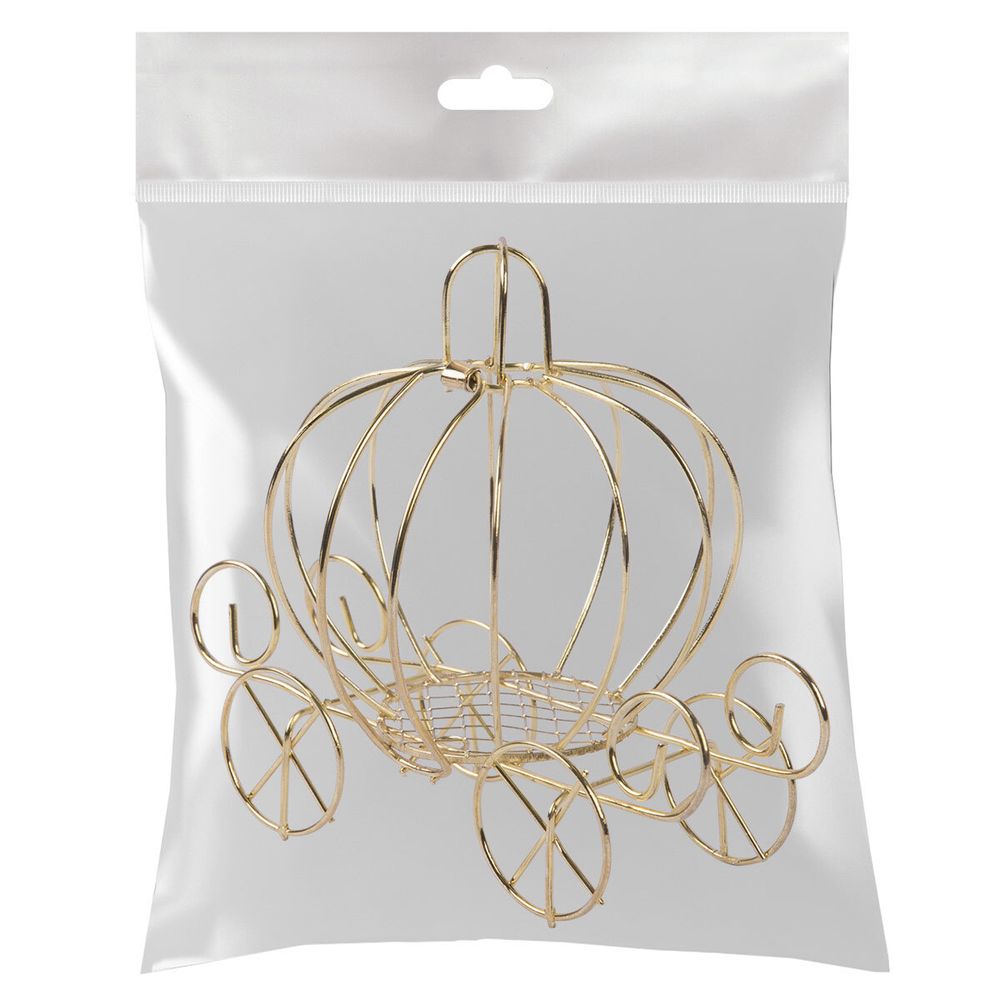 Миниатюра кукольная: Карета металл 12х10 см, Blumentag MET-405