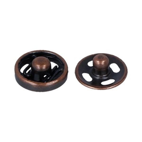 Кнопка пришивная металл ⌀7.0 мм, 10 шт, 04 под медь, Gamma KLM-070