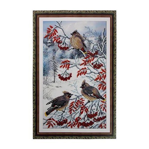 Набор для вышивания бисером Паутинка, Морозный денек, 22х38 см