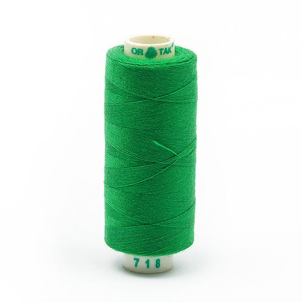 Нитки швейные бытовые Dor Tak 40/2, 366 м / 10 кат., 718 зеленый