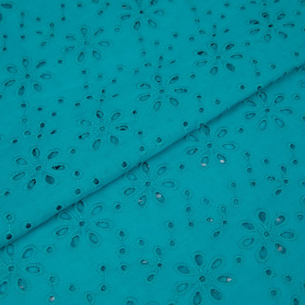 Ткань шитьё (прошва) 285 г/м², 140 см / 10 метров, 15-4825 голубой, Gamma YFAS-3670