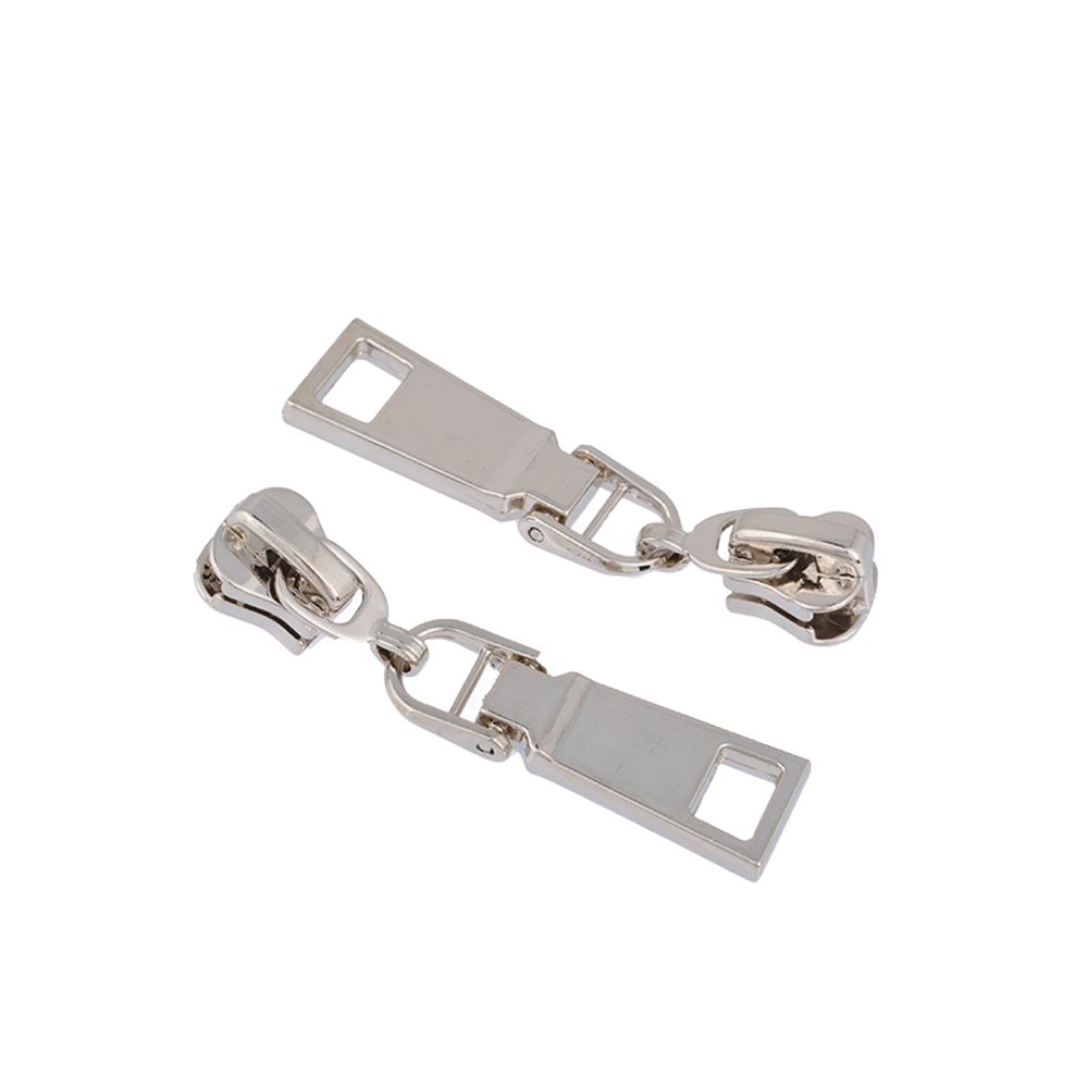 Слайдер (замок) для молнии трактор Т5 (5 мм), F23 цв.1 никель уп.500 шт Слайдер (замок) для молнии трактор Т5 (5 мм), F23 цв.1 никель уп.500 шт