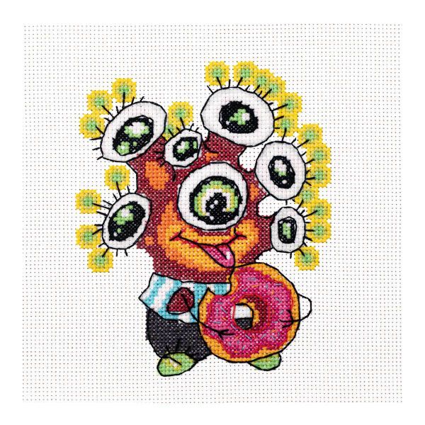 Набор для вышивания нитками Созвездие, Инопланетянин 11,5х14см