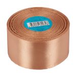 Лента атласная 1-сторонняя 50.0 мм / 33±2 метра, №146 пепельно-каштановый, в термоплёнке, Gamma