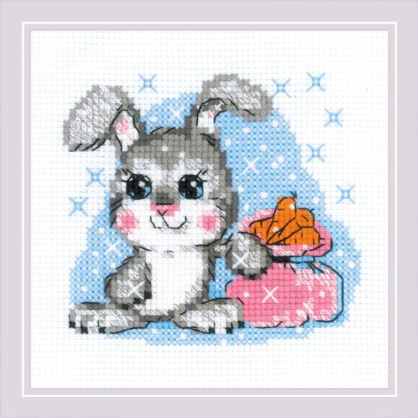 Набор для вышивания нитками Риолис, Морковка на счастье, 15х15 см