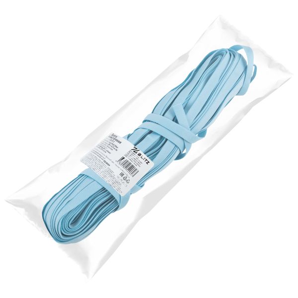 Резинка бельевая (бретелечная) 10.0 мм / 25±0.5 метров, голубой/blue, Blitz LB-51T