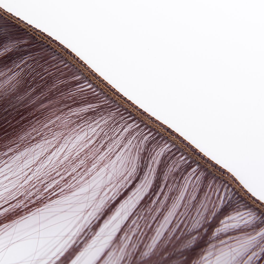 Трессы для кукол 15 см, 100 см, 22 г, 14 т.каштановый, HobbyBe HAR-15