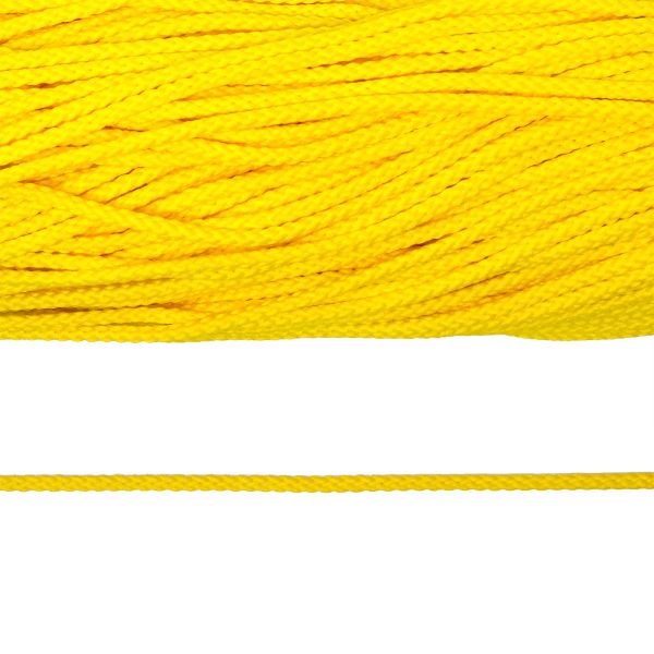 Шнур плетеный ⌀4.0 мм / 200 метров, 006 желтый