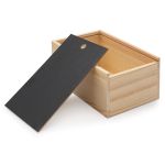 Заготовка для декорирования Шкатулка деревянная с выдвигающейся крышкой, сосна/ДСП/фанера из тополя, 20х13х9см