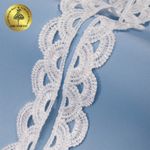Кружево гипюр (плетёное) 22 мм, TBY.C01927A, теплый белый, 13.71м, Kruzhevo