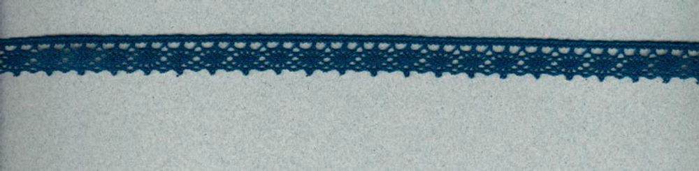 Кружево вязаное (тесьма) 12.0 мм синий, 30 метров, IEMESA