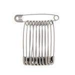 Булавки английские l=44 мм, никель, 100 шт, С-17