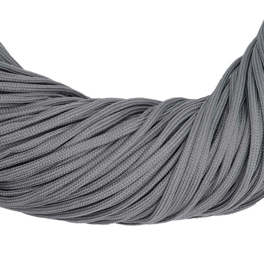 Шнур обувной плетеный ⌀6.0 мм / 100 метров, (диаметр ±1 мм), 012 серый