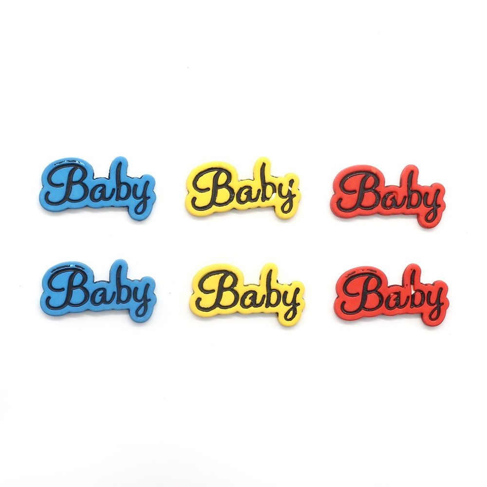 Украшения декоративные пуговицы Baby, 6 шт, Magic Buttons I1579-DW2