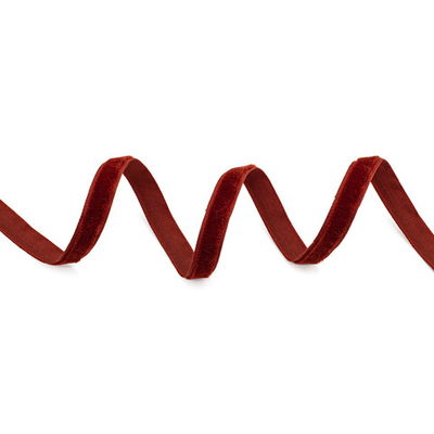 Лента бархатная (тесьма) 10.0 мм / 10±0.5 метров, рис. 8508, цв.21 терракотовый