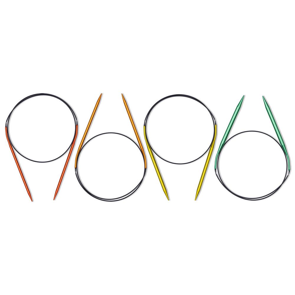 Спицы круговые 80 см, 4 шт, ассорти 4.5-7.0, Prym 211981
