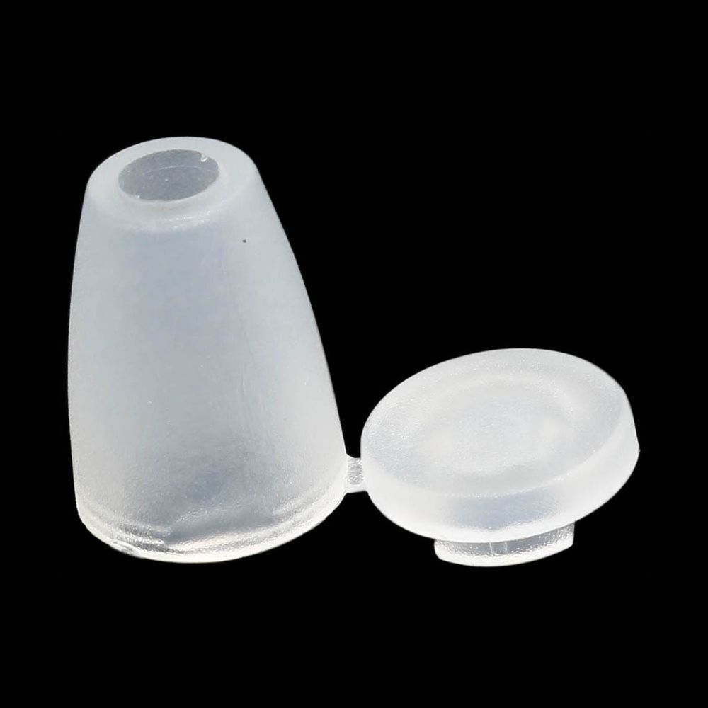 Наконечник для шнура пластик колокол ⌀6/9 мм, 14х11 мм, ПП, прозрачный, 100 шт