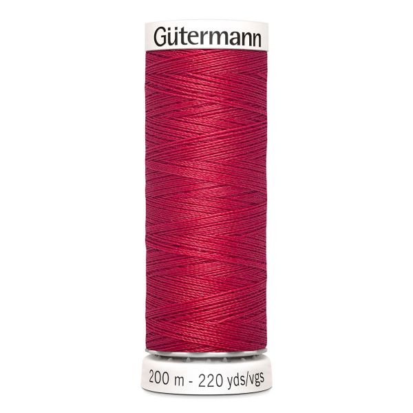 Нитки универсальные Gutermann Sew-all, 200м, 383 малиново-красный, 5 катушек