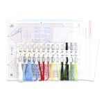 Набор для вышивания нитками МП Студия Р-1123, Конфета новогодняя Тепла и уюта, 13х5 см