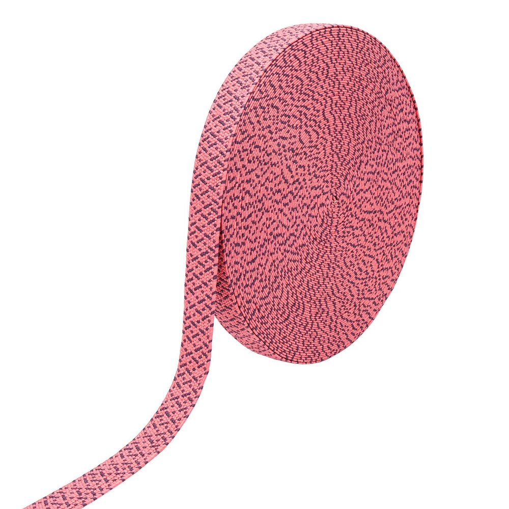 Стропа (ременная лента) 40 мм / 45.72 метра, [48.20 г/пог.м], с принтом эластичная, ZH837 красный/черный, 3Al294
