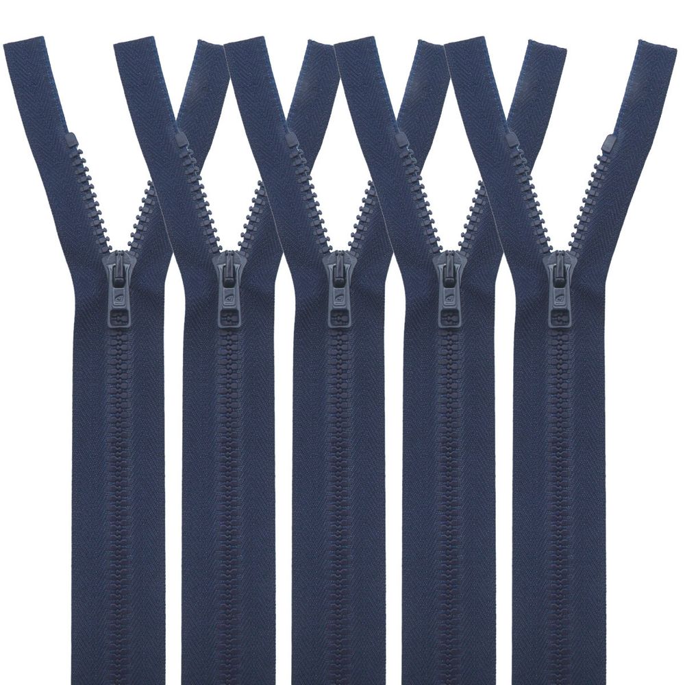 Молния трактор Arta Т6 (6 мм) 1 зам., разъем., 45 см, цв. 044 т.синий, уп.5 шт