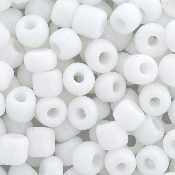 Бисер Astra&Craft 6/0 (4.1 мм), 150 г (10х15 г), цв. 41 белый/непрозрачный