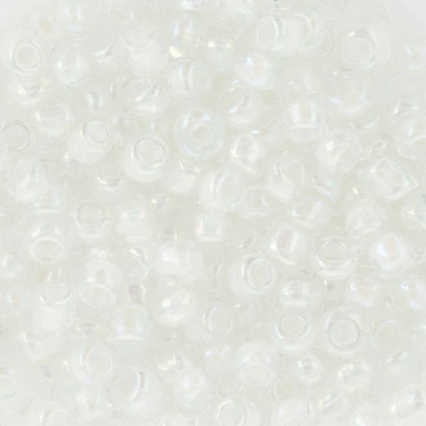 Бисер Zlatka 8/0 (2.9 мм), 100 г (10х10 г), №0201 белый, GR