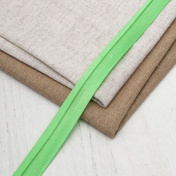 Косая бейка атласная 15.0 мм / 132±1 метра, 0000-1500, F240 мятный