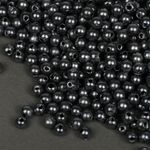 Бусины пластик (перламутр) ⌀4 мм, цв.029 серый, уп.500г (15000 шт), Magic4Hobby