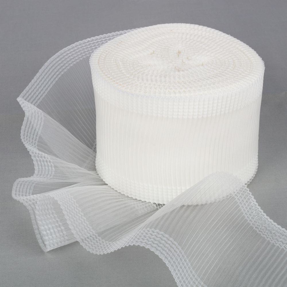 Лента капроновая (органза) 110.0 мм / 50 метров, белый, Gamma С 1692