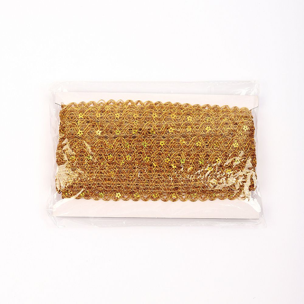 Тесьма отделочная 15 мм / 13.71 метров, TBY 903 цв.золото