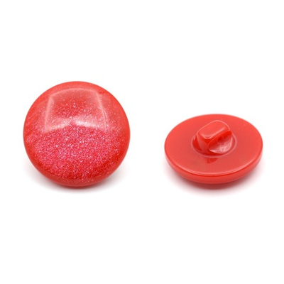 Пуговица на ножке 32L=20мм, пластик, CR P-45, col.08 ярко-красный, 72 шт