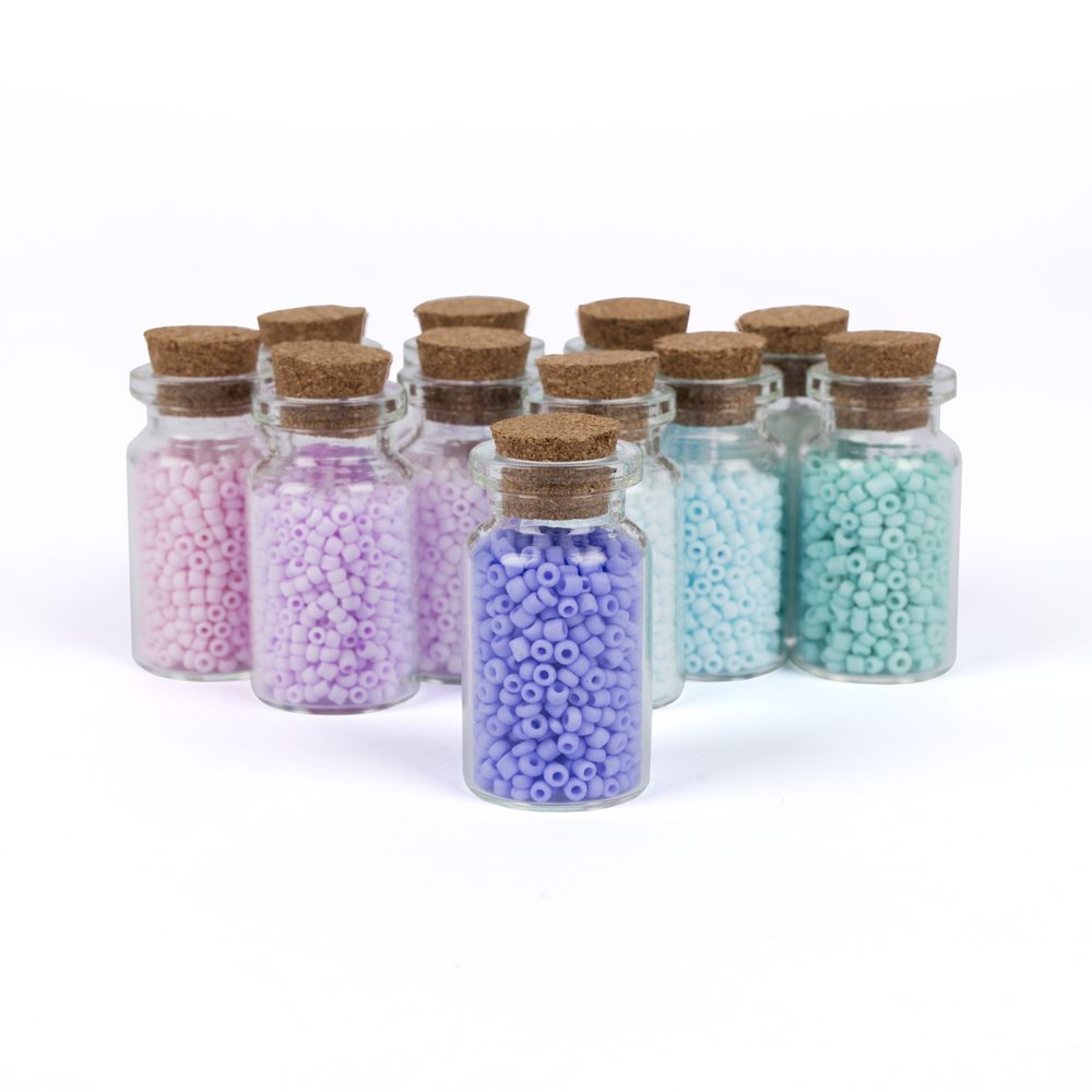 Набор бисера для рукоделия №8 ассорти макарун матовый, Zlatka SGB