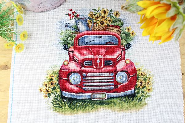 Набор для вышивания нитками МП Студия НВ-874, Урожайные поля, 25х26 см