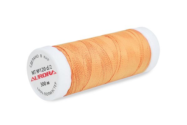 Нитки вышивальные матовые Aurora №120, 300 м, цв. MT1004, 5 катушек