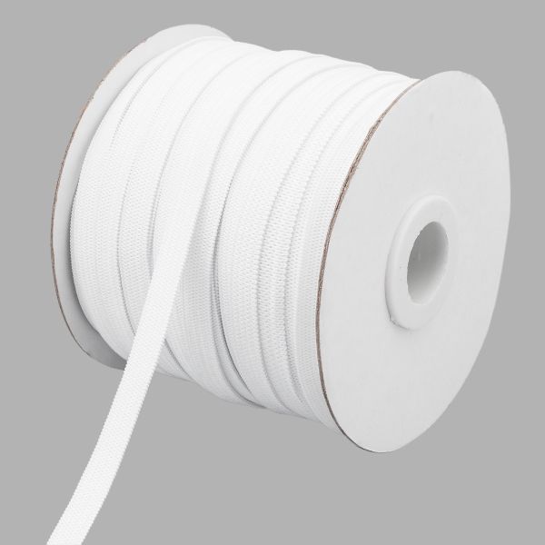 Резинка бельевая (стандартная) 8.0 мм / 40 метров, вязаная, ТВ-08, белый