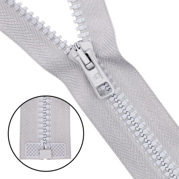 Молния трактор Arta Т6 (6 мм) 1 зам., разъем., 50 см, цв. 177 жемчуг, 5 шт