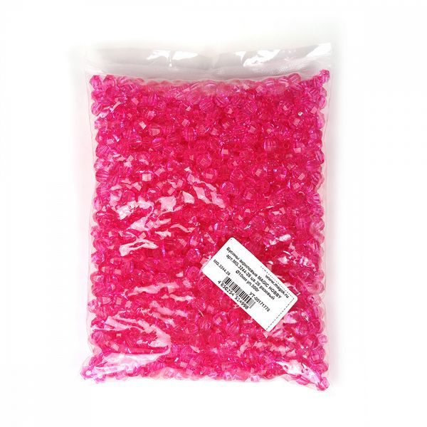 Бусины акрил ⌀10 мм, MG.3244-26 цв.26 розовый уп.500 г, Magic4Hobby