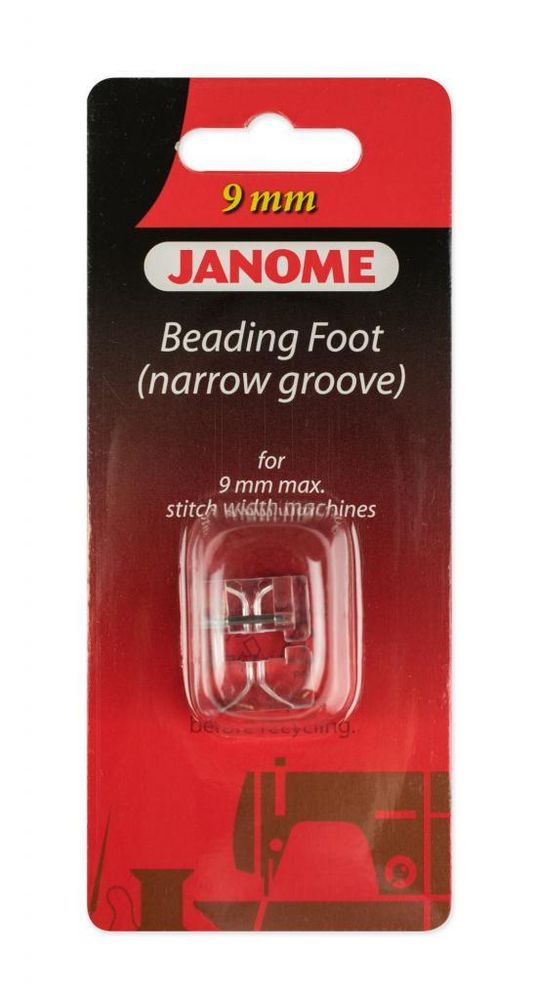 Лапка для швейной машины для бисера и жемчуга не более 2 мм, 9 мм, 202097006, Janome, 1 шт