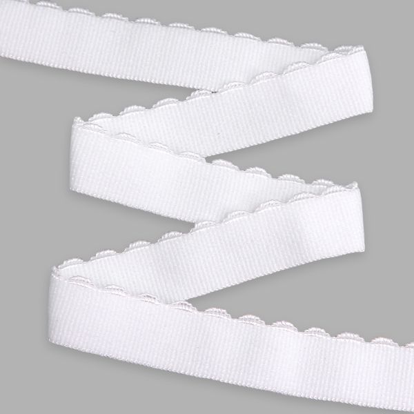Резинка бельевая (отделочная) становая 15.0 мм / 50 метров, белый, (ML175.015/1)