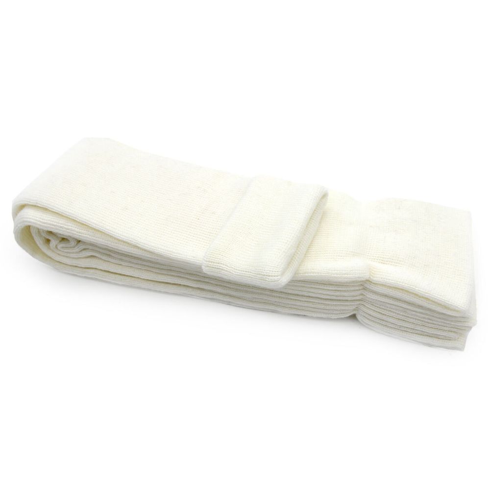 Манжеты трикотажные рукава 7.0 см / 3 метра, тонкие, 14 кл, 1х1, 301/с снежок (белый)