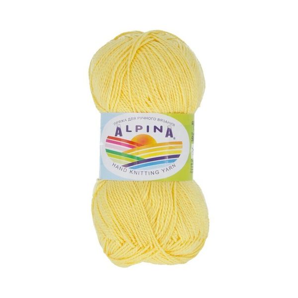 Пряжа Alpina Holly / уп.10 мот. по 50г, 200м, 500 желтый