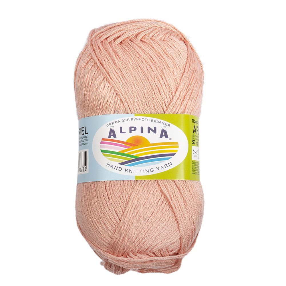 Пряжа Alpina Ariel / уп.10 мот. по 50г, 150м, 06 розово-бежевый