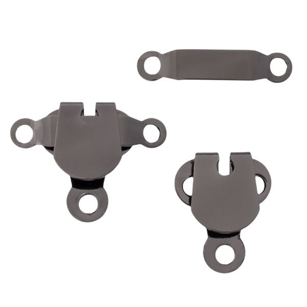 Крючки пришивные 16х21 мм, pewter, 10 шт