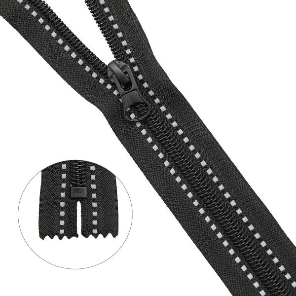 Молния спираль (витая) Т5 (5 мм) 1 зам., н/раз., 18 см, цв. черный, 10 шт