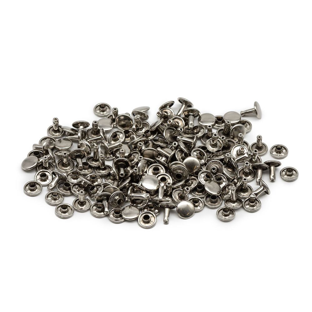 Хольнитены двухсторонние ⌀9 мм, h=9 мм, сталь, New Star №33.5, цв.никель, ≈100 шт