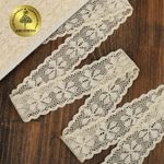 Кружево вязаное (тесьма) 35 мм / 10 метров, TBY.2444 цв.натуральный, Kruzhevo