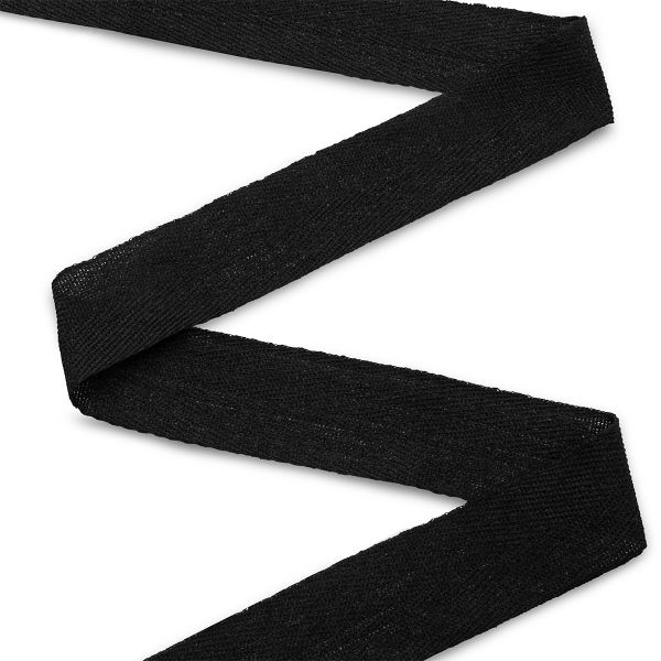 Тесьма (лента) киперная (100 х/б) 40 мм / 25 метров, рис.9802, 3 черный, С3869Г17